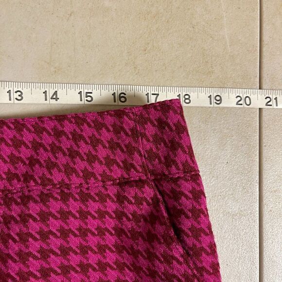 Merona Pink plaid houndstooth  pencil skirt Plus Size 14 - Picture 7 of 9